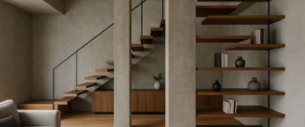 小宅也能做重柱層板：三種佈局與錯層展示技巧